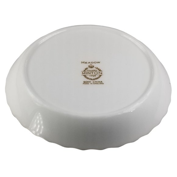 Meadow Minton Bone China Trinket, Coaster, Mint, Candy, Pin Dish Plate England - Picture 11 of 11